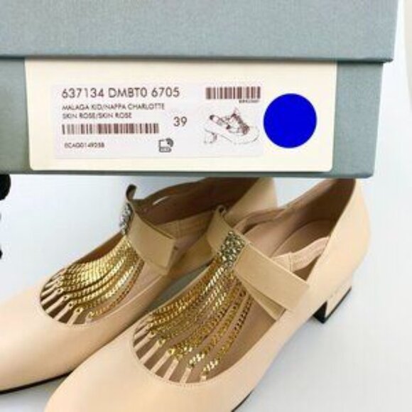 NIB Authentic Gucci chain-trimmed Mary-Jane pumps - Picture 8 of 10